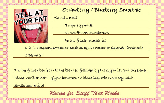 Strawberry / Blueberry Smoothie